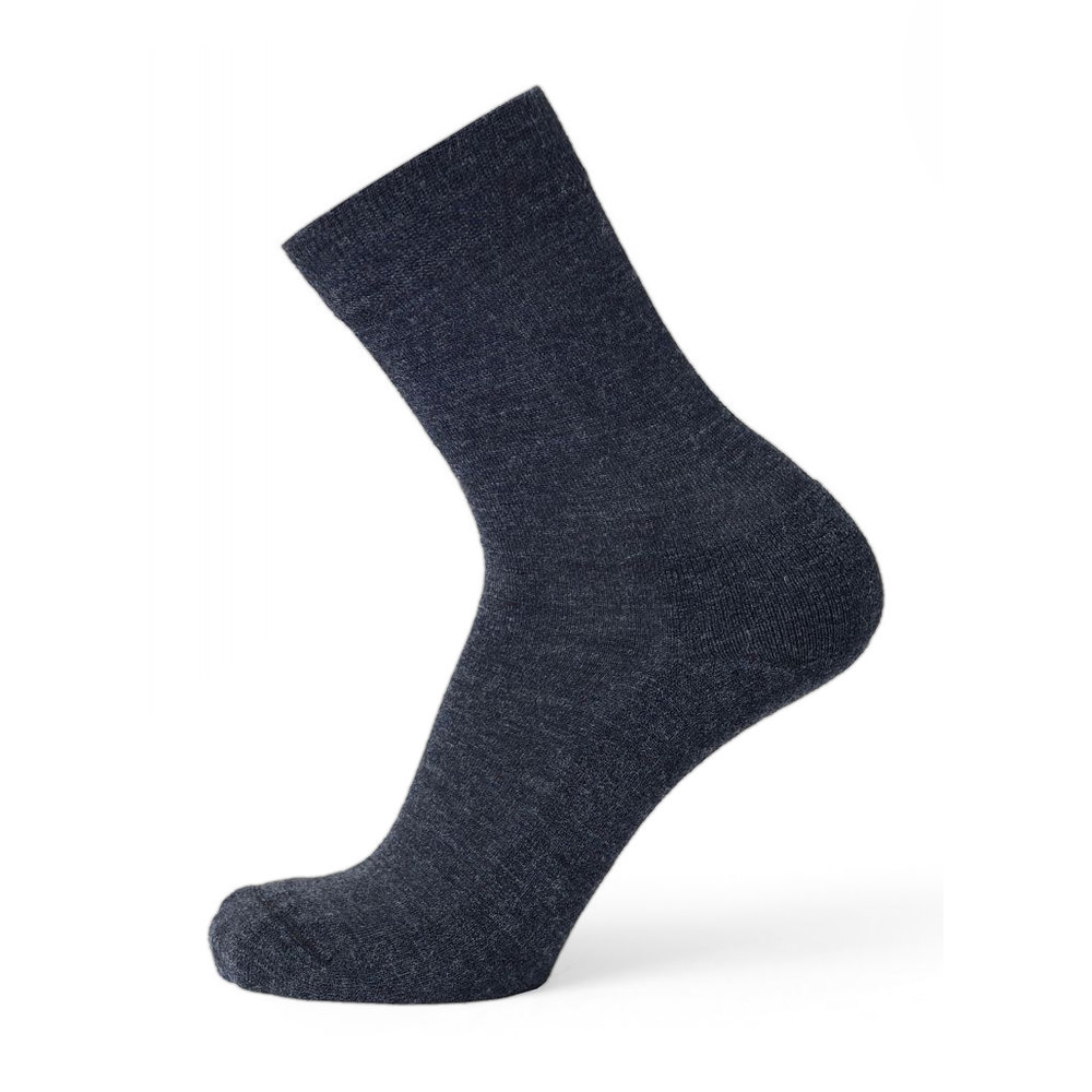 Термоноски женские серии SOFT MERINO WOOL, цвет темно-серый меланж
