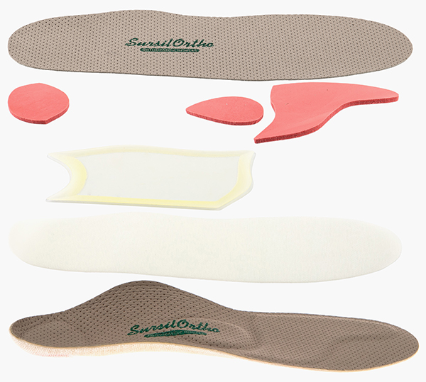 Индивидуальная ортопедическая стелька, серая микрофибра SO-M3proMax-160